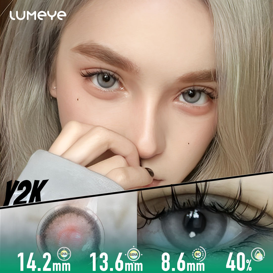 Dual Beauty Grey Contact Lenses