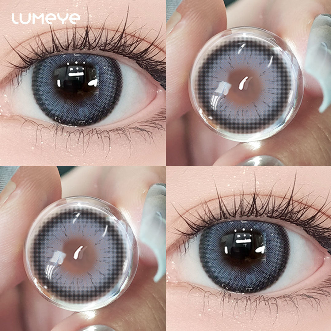 Enchanting Blue-Grey Circle Contact Lenses