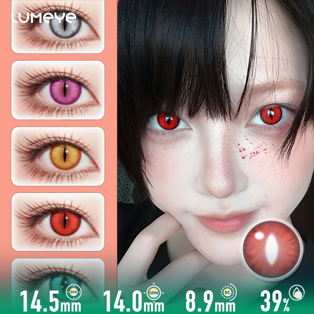 Fire Dragon Crimson Contact Lenses - 6PCS