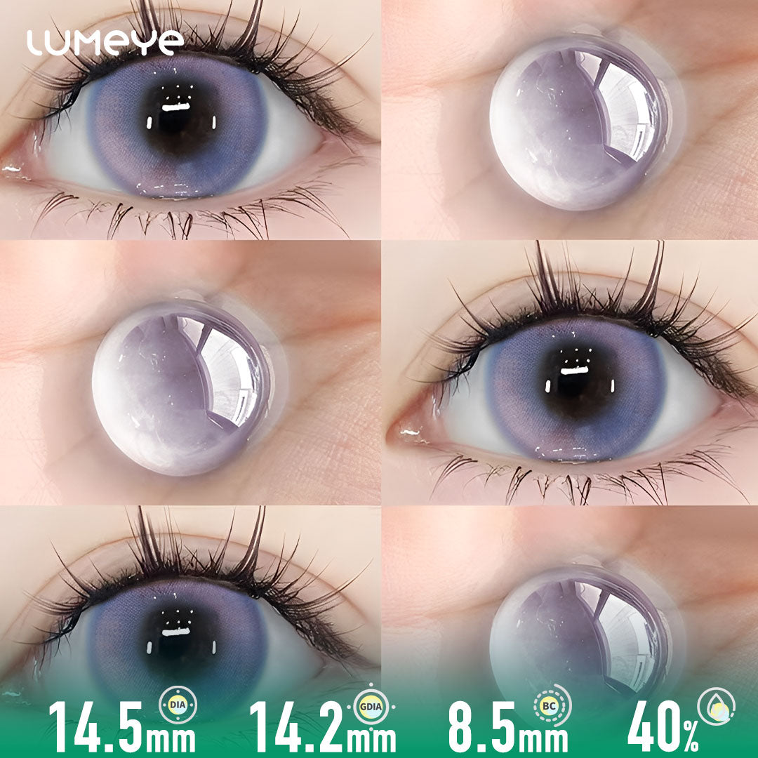 LUMEYE Frozen Moon Purple Colored Contact Lenses