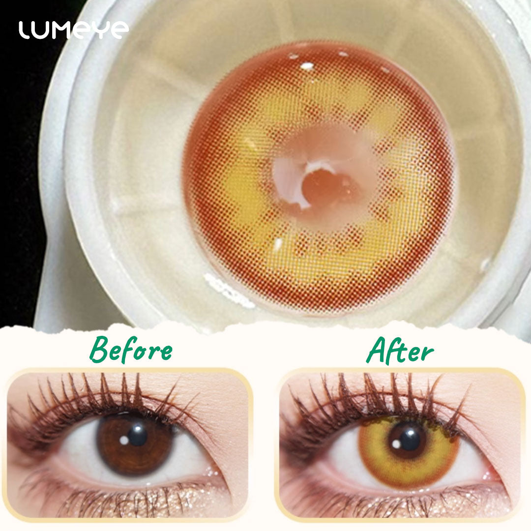 Golden Amber Contact Lenses | 4-Lens Pack