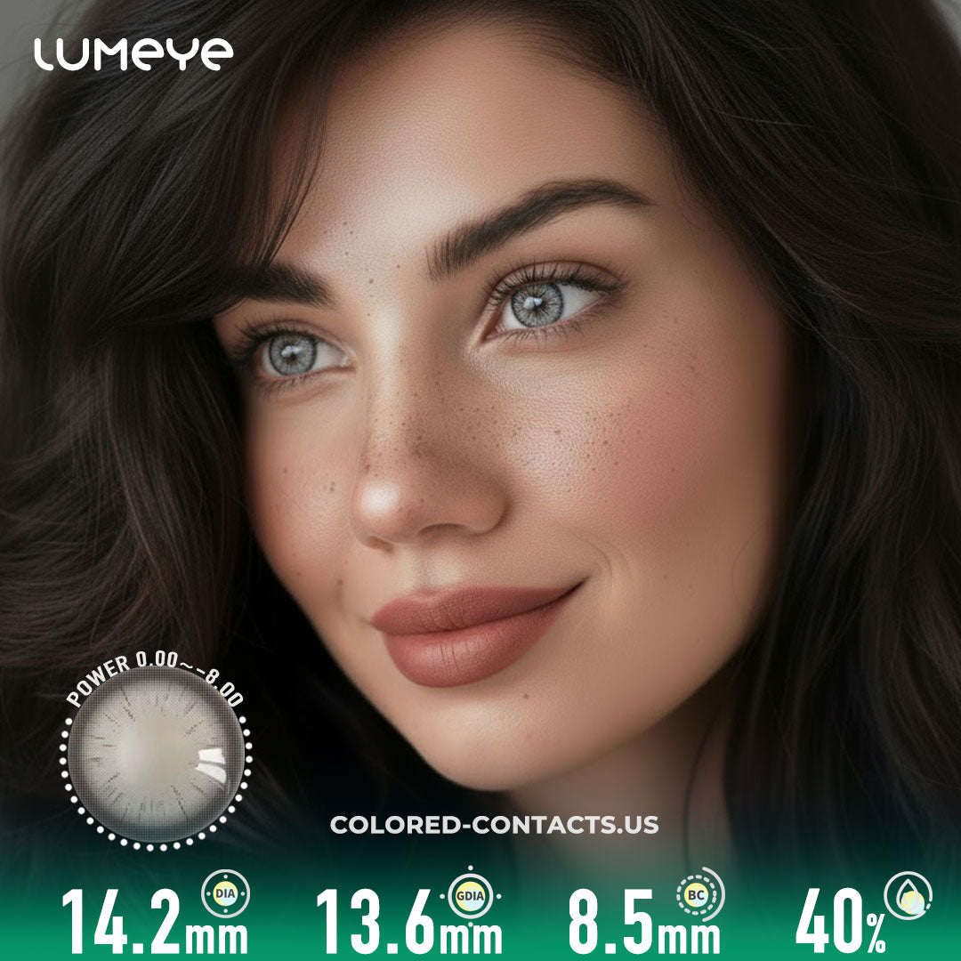 Luxurious Ash Brown Circle Contact Lenses