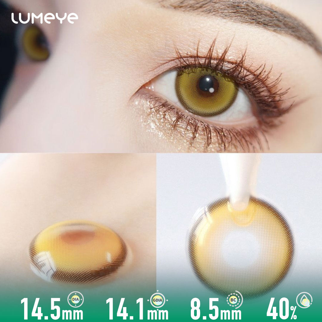 Mermaid Golden Pearl Contact Lenses (10 PCS)