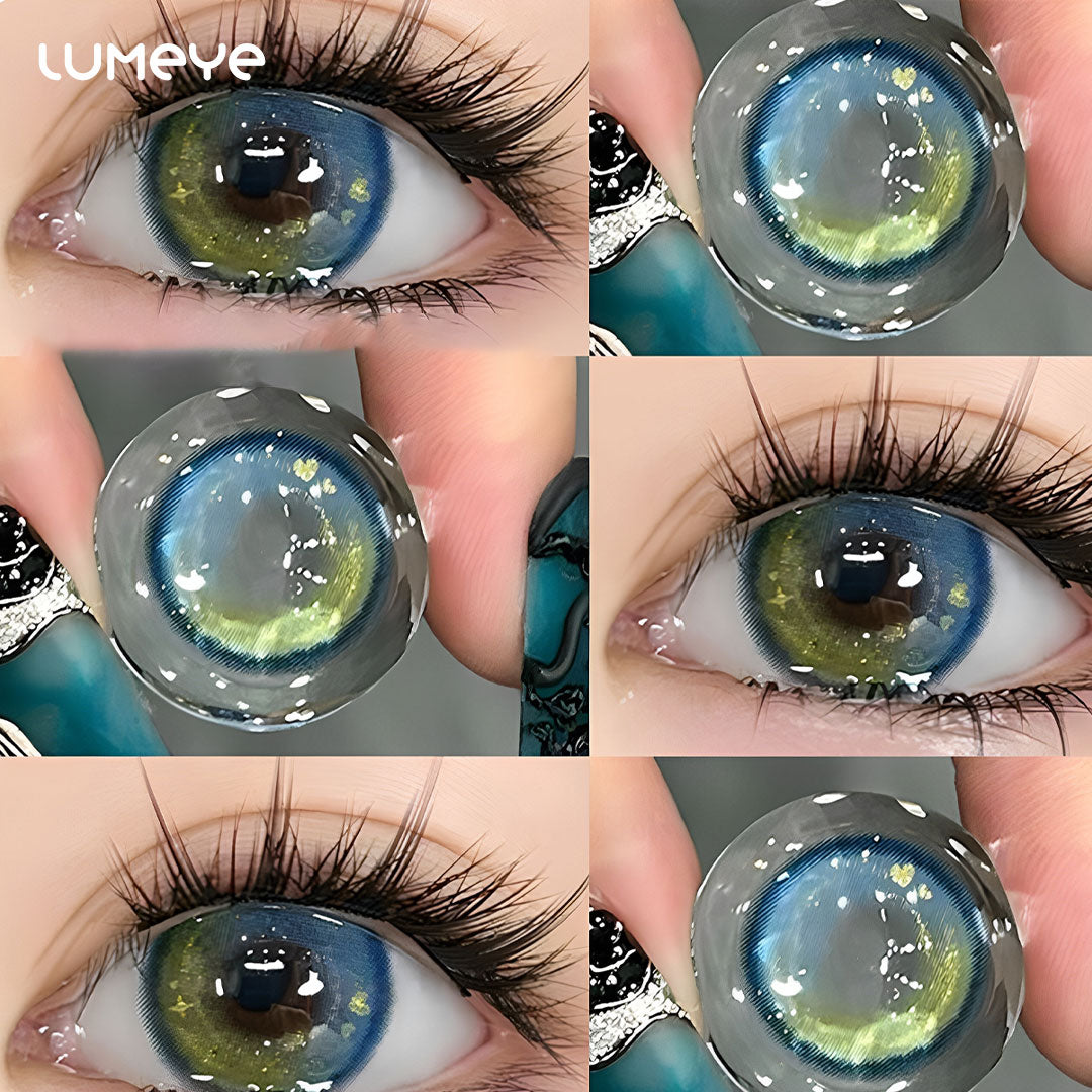 Mesmerizing Dual-Tone Blue-Green Contact Lens