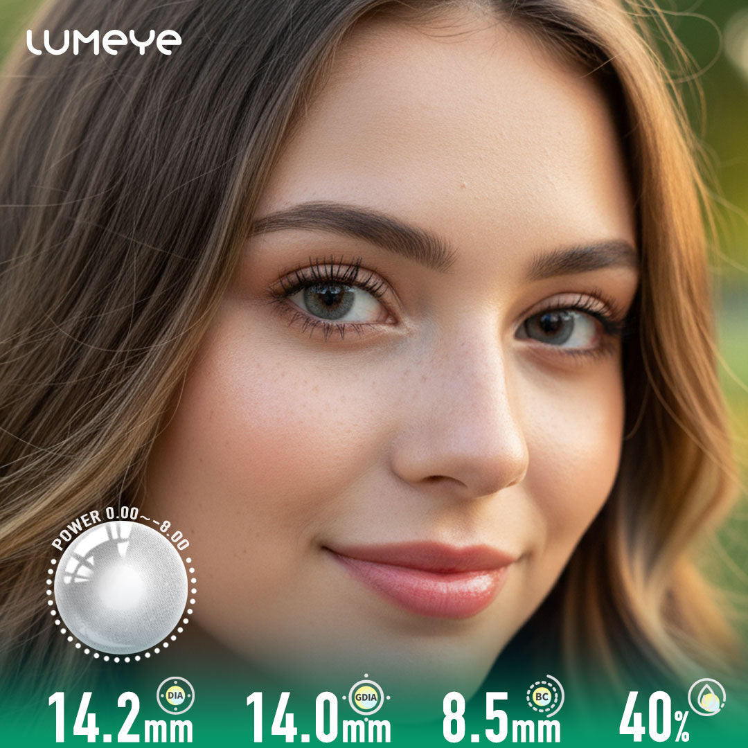Misty Silver Gray Daily Colored Contacts - 10 Lenses