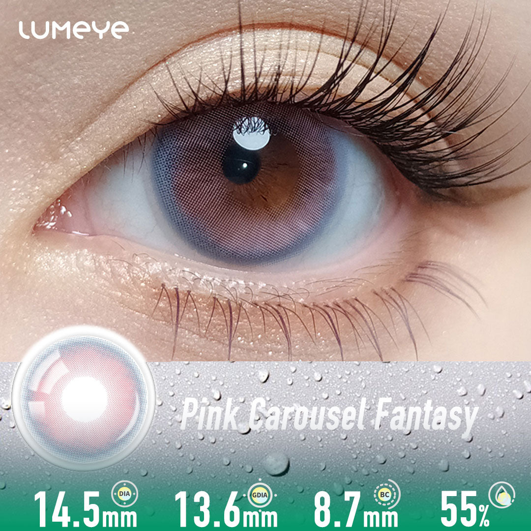 Pink Carousel Fantasy - Enchanting Pink Colored Contacts - 5 Paris