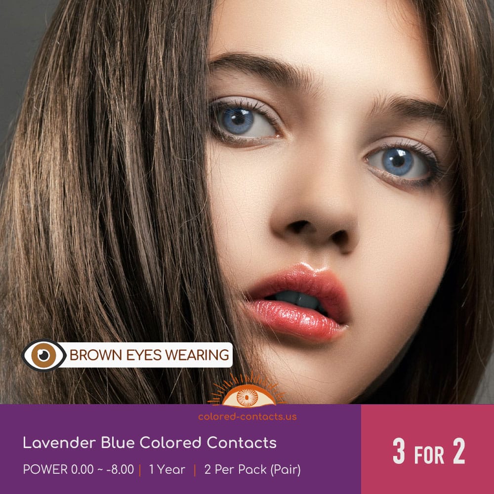 Lavender Blue Colored Contacts