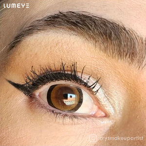 Best COLORED CONTACTS - LUMEYE Lollipop Brown Colored Contact Lenses - LUMEYE