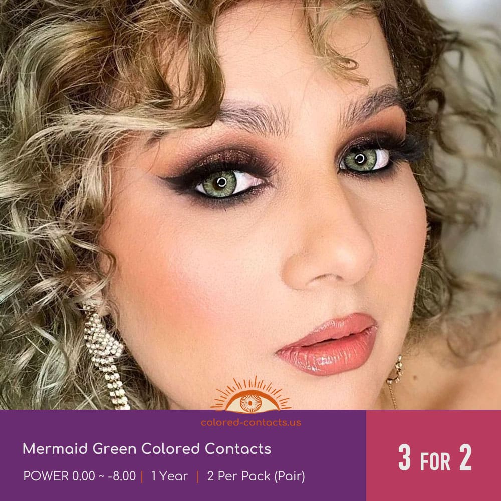 Mermaid Green Colored Contacts