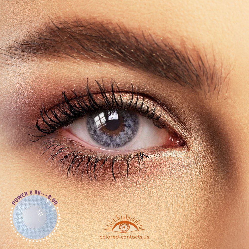 Morning Fog Blue Colored Contacts