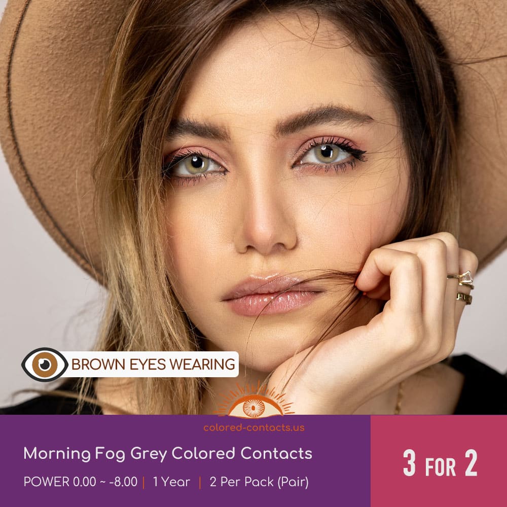 Morning Fog Grey Colored Contacts