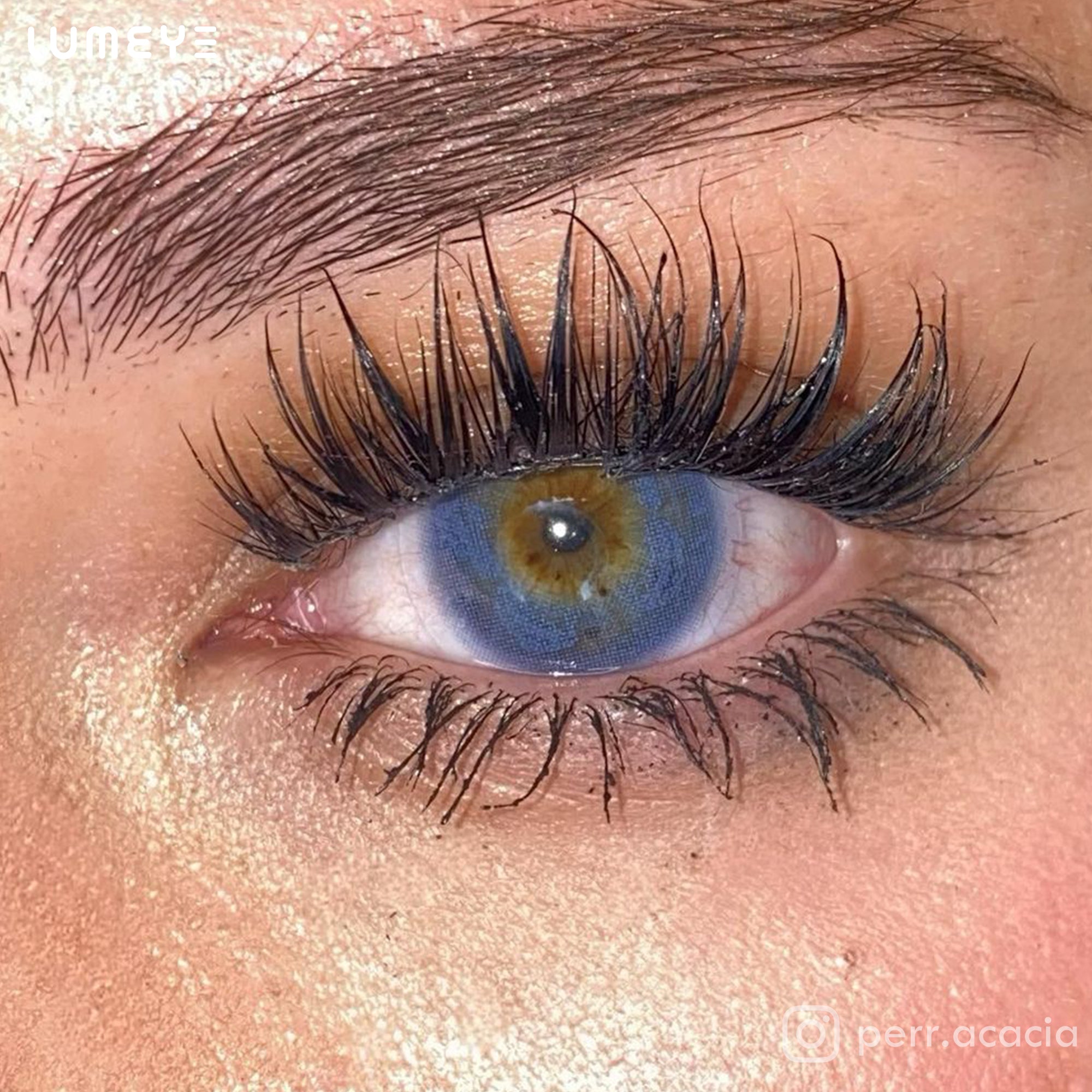 Best COLORED CONTACTS - LUMEYE Morpho Butterfly Blue Colored Contact Lenses - LUMEYE