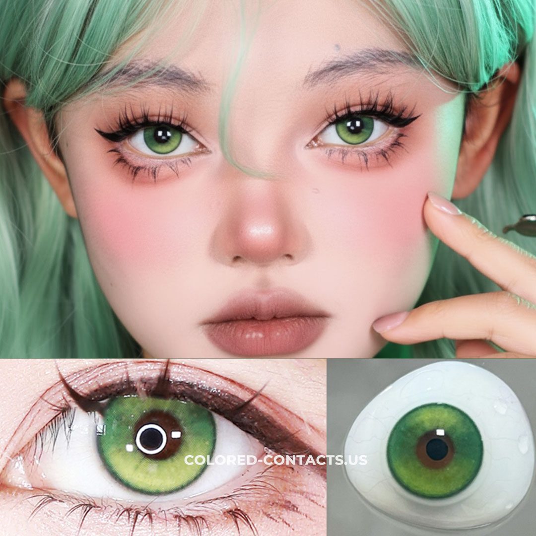 Mystic Wind Spirit Green Colored Contacts | 4-Lens Pack
