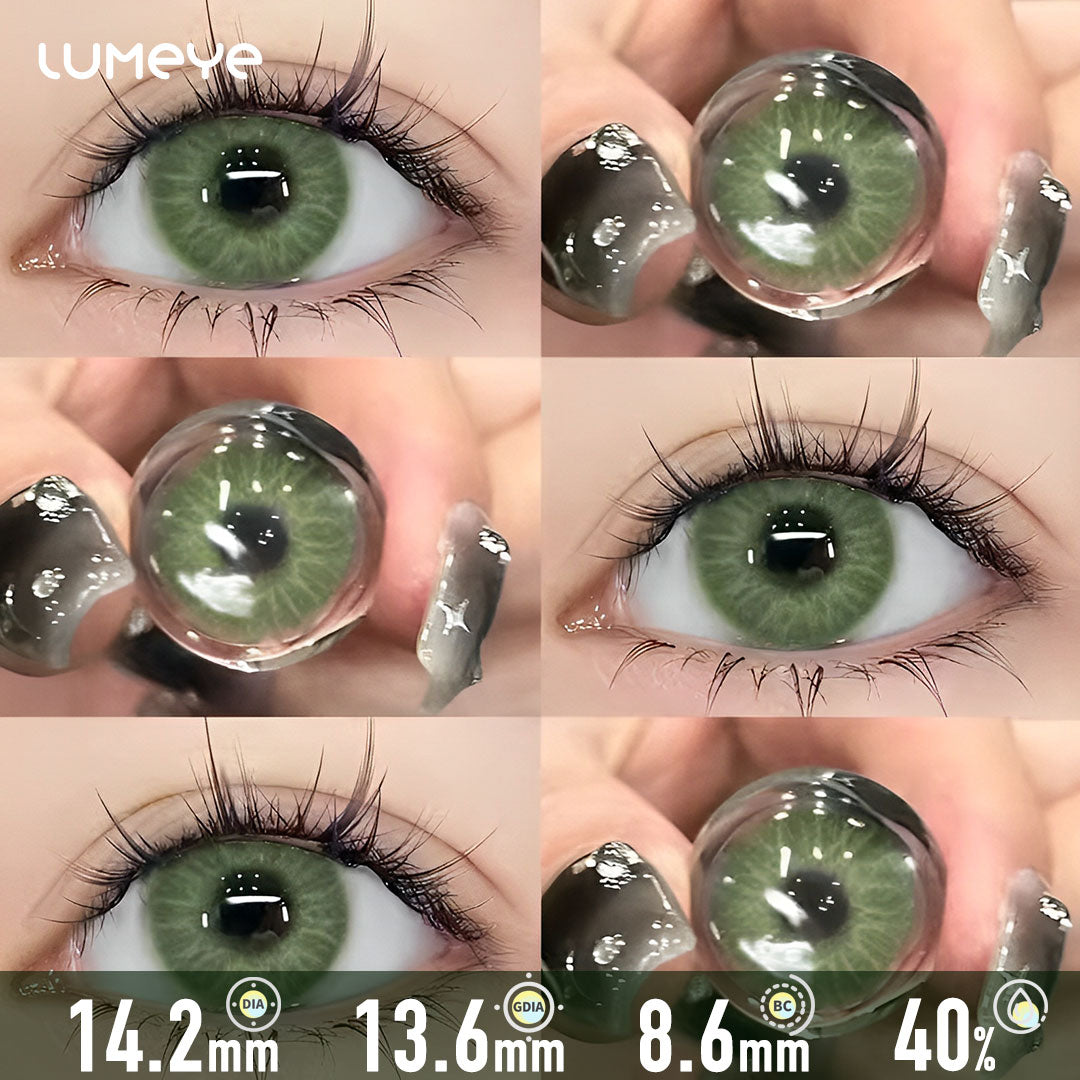 Mythic Viper Crystal Green Contact Lenses