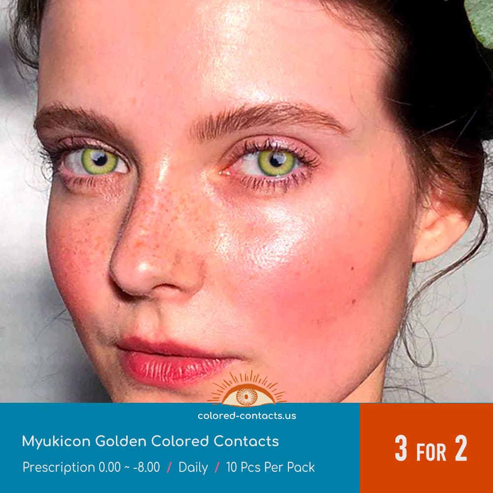 Myukicon Golden Colored Contacts – 10Pcs