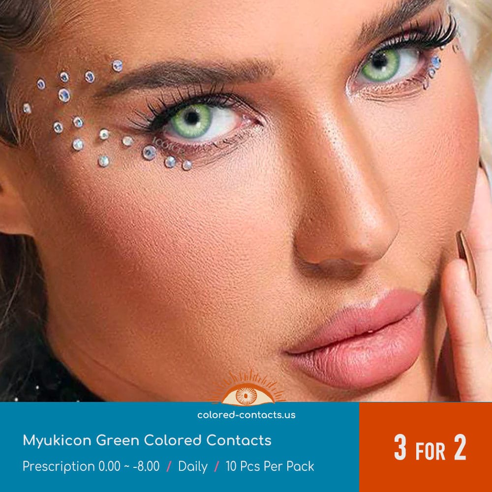 Myukicon Green Colored Contacts – 10Pcs