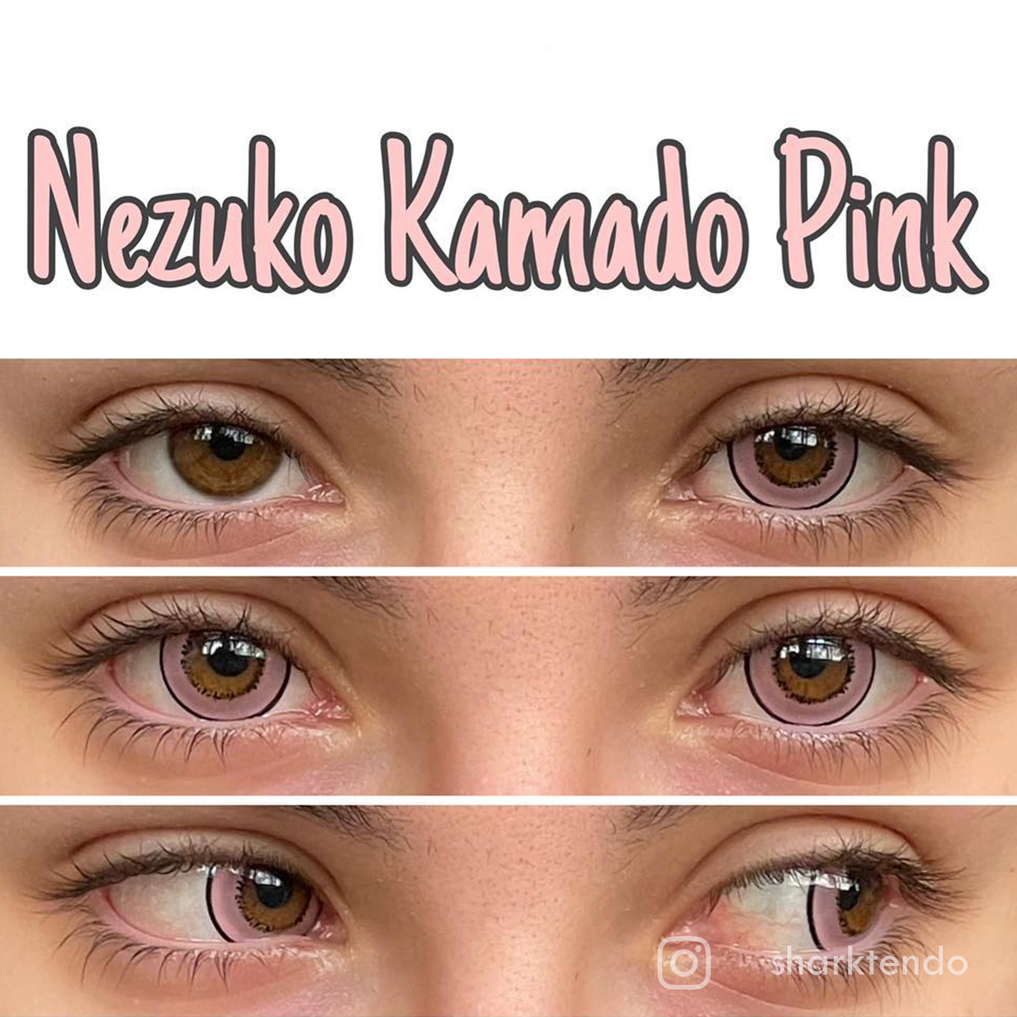 Best COLORED CONTACTS - Demon Slayer - LUMEYE Nezuko Kamado Colored Contact Lenses - LUMEYE