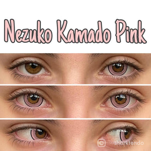 Best COLORED CONTACTS - Demon Slayer - LUMEYE Nezuko Kamado Colored Contact Lenses - LUMEYE