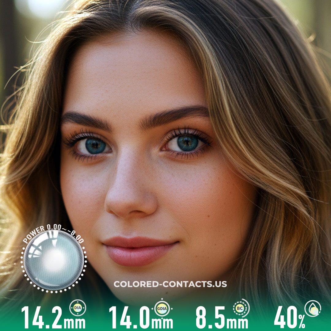 Ocean Mist Blue Daily Colored Contacts – 10 Lenses