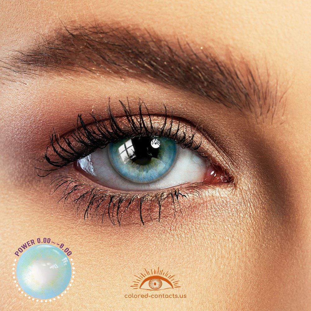 Polar Lights Blue Colored Contacts