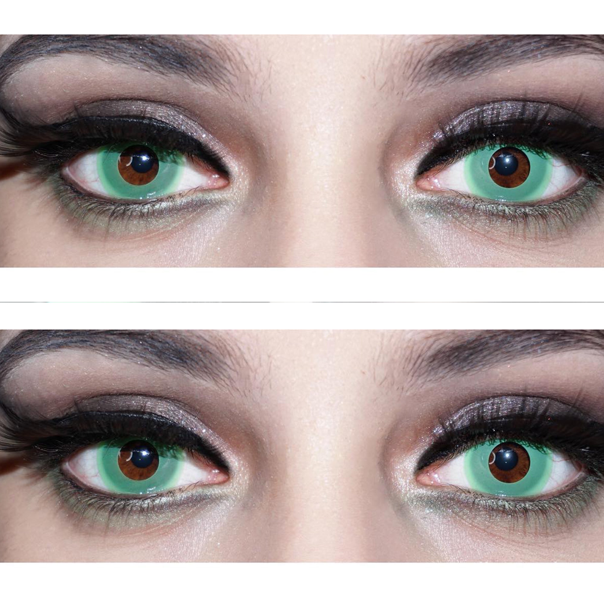 Best COLORED CONTACTS - LUMEYE Pure Green Colored Contact Lenses - LUMEYE