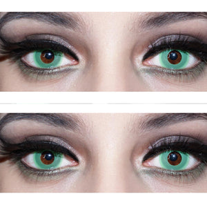 Best COLORED CONTACTS - LUMEYE Pure Green Colored Contact Lenses - LUMEYE