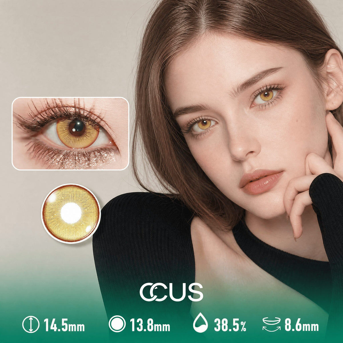 Radiant Autumn Butter Yellow Contact Lenses