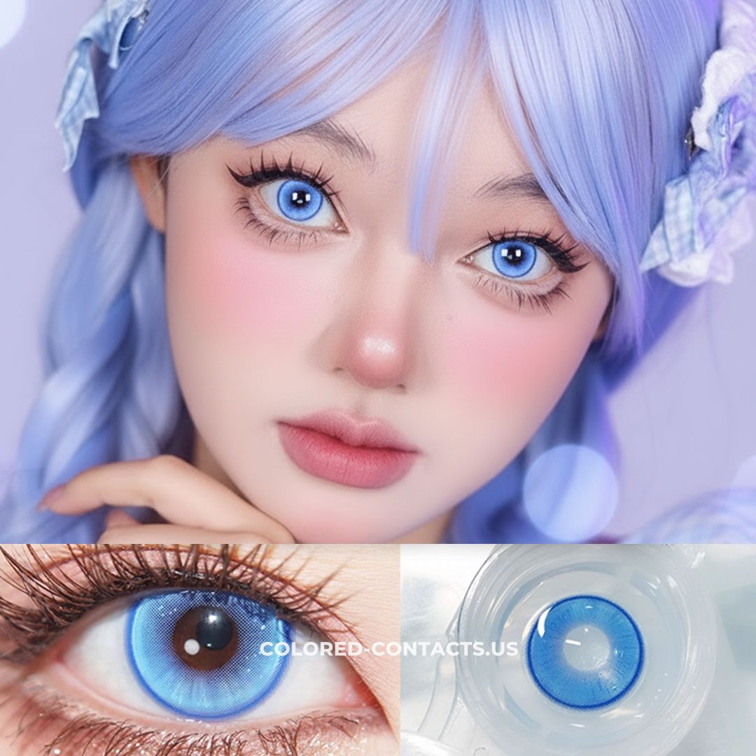 Radiant Ring Blue Colored Contacts