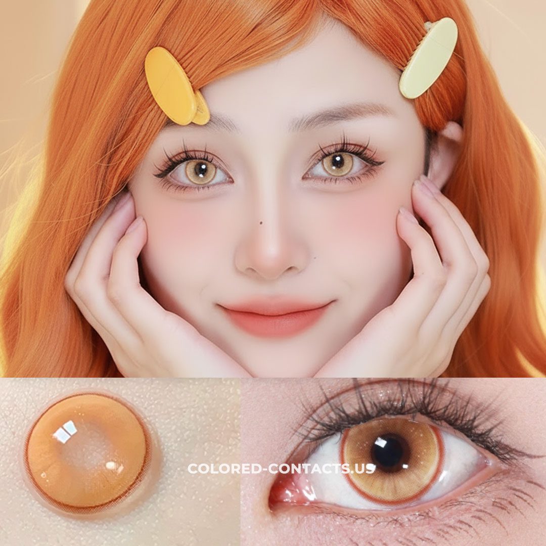 Radiant Ring Golden Brown Colored Contacts