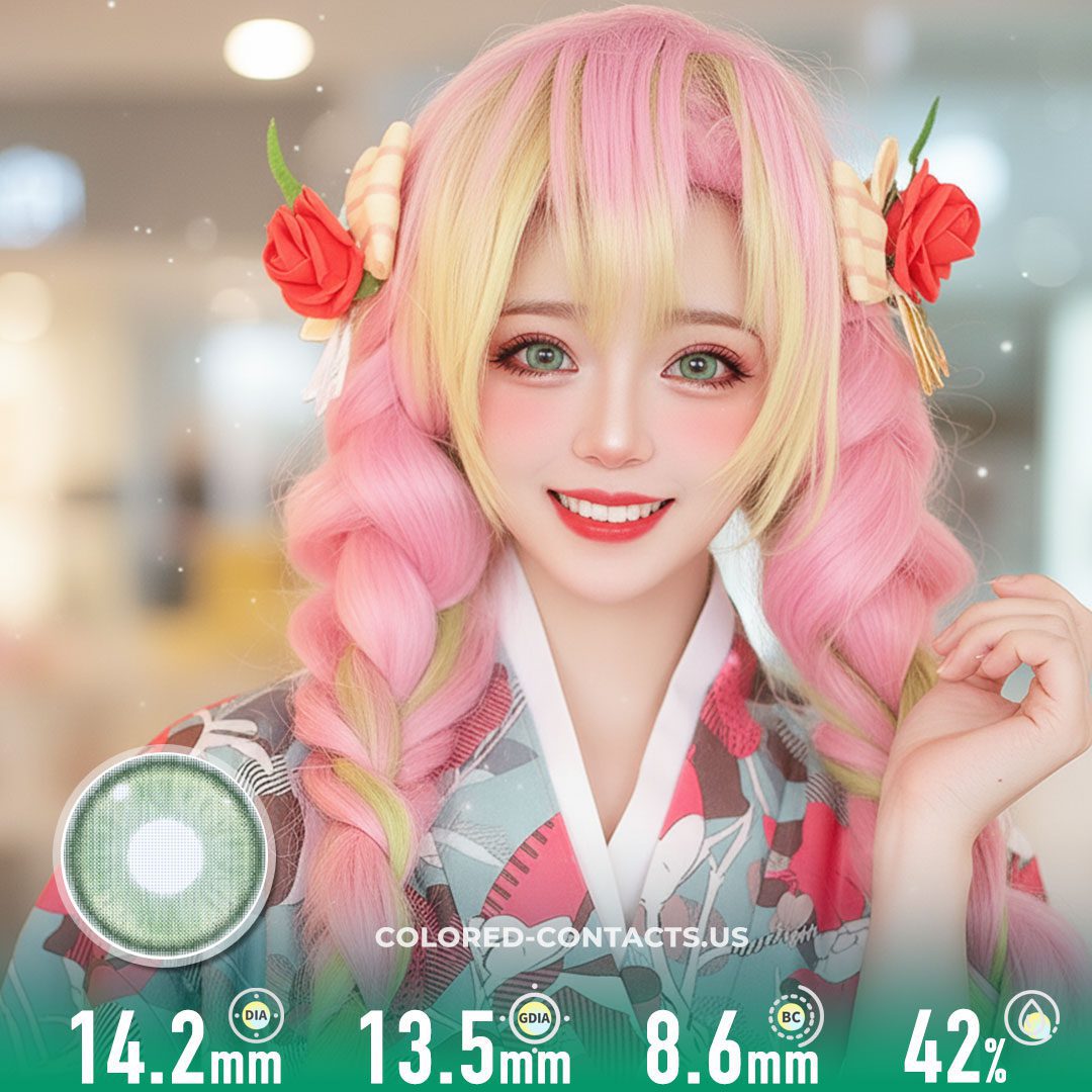 Radiant Ring Green Colored Contacts