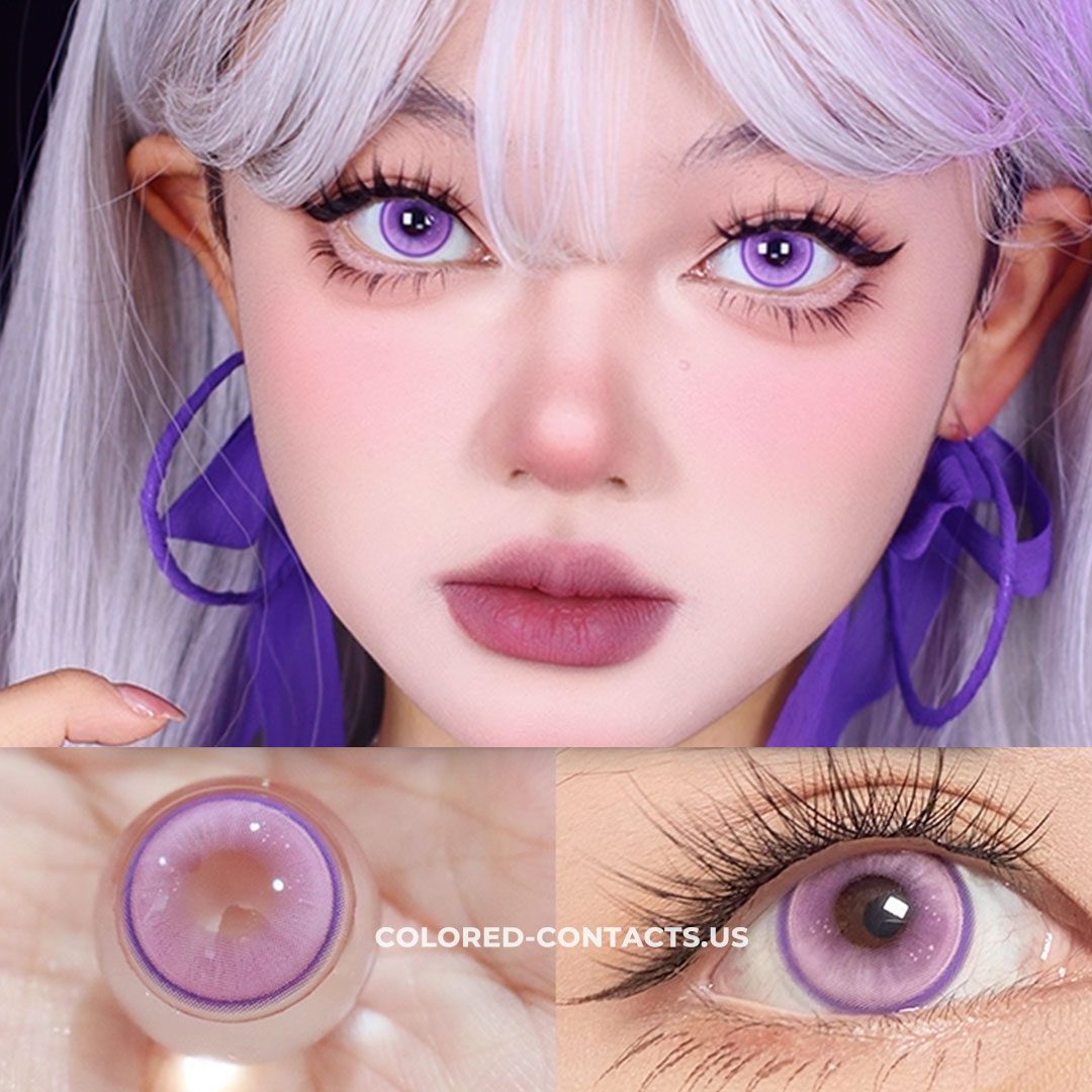 Radiant Ring Purple Colored Contacts