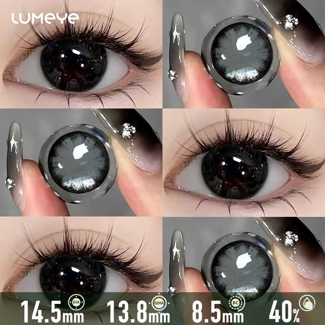 Steel Shadow Deep Black Contact Lenses