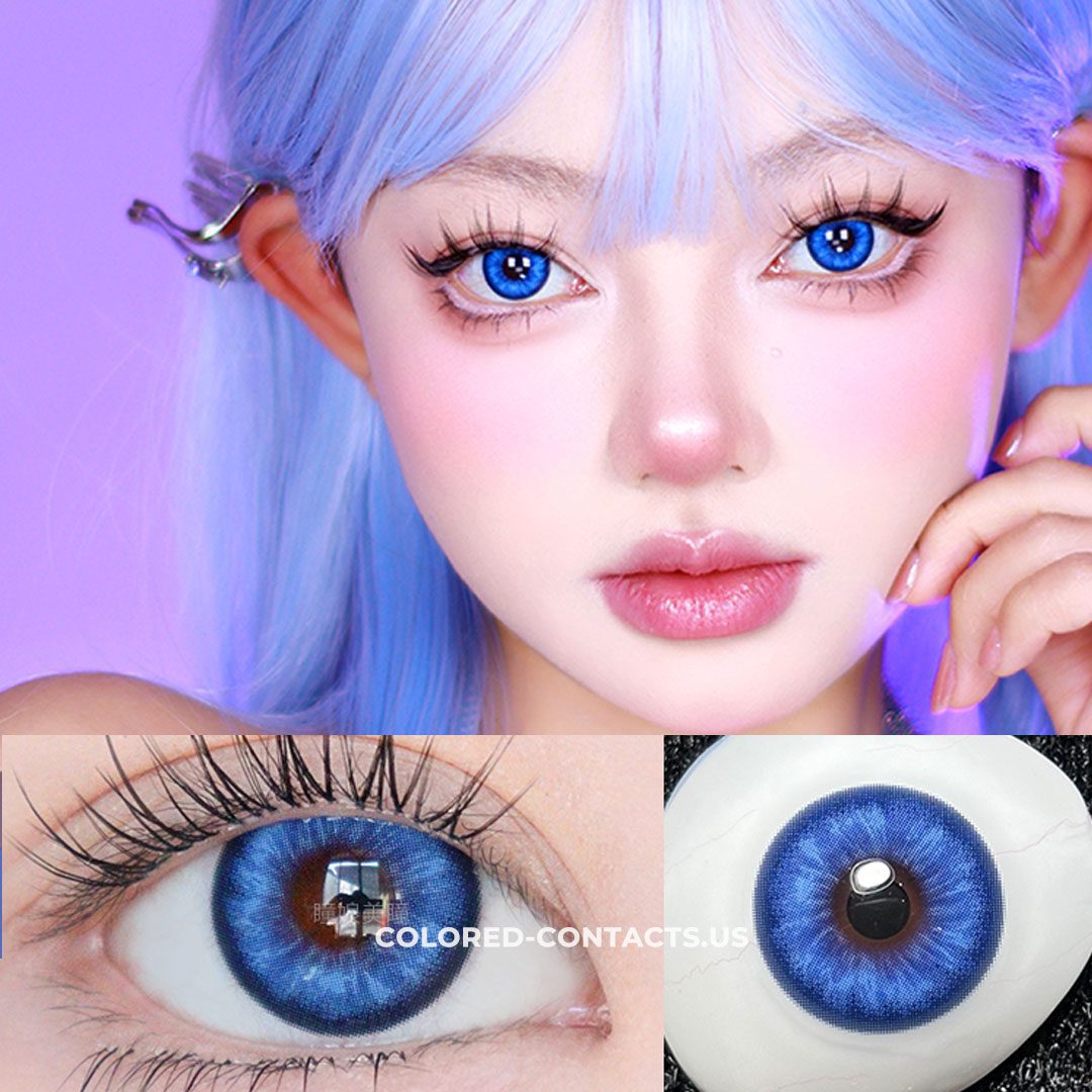 Storm Blue Contact Lenses – Y2K Electric Blue Colored Contacts