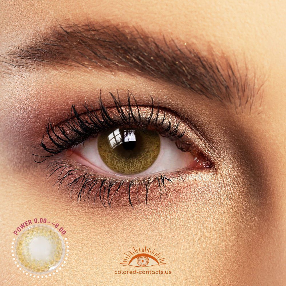 Tulip Gold-Brown Colored Contacts