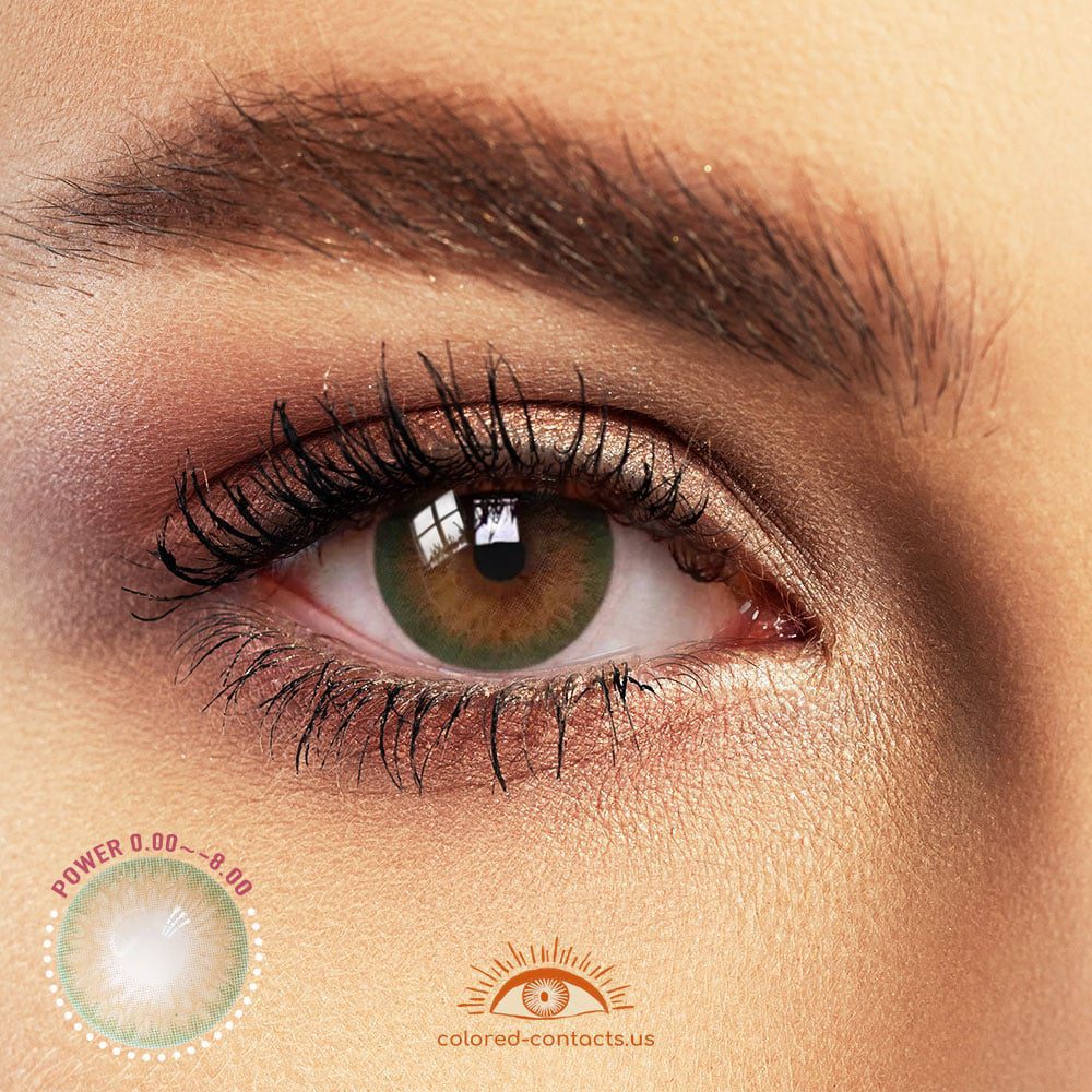 Tulip II Brown-Green Colored Contacts