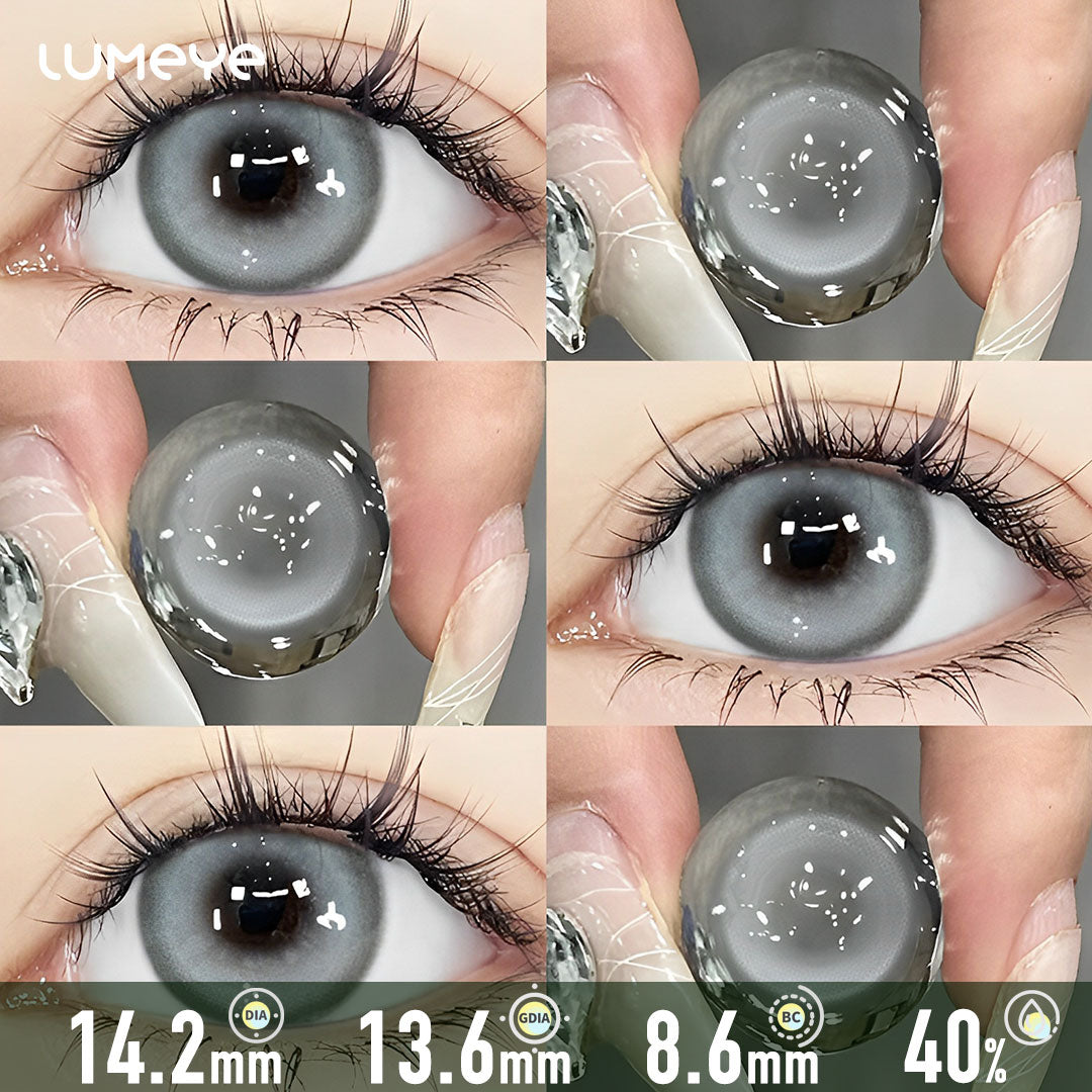 White Pearl Silver Contact Lenses