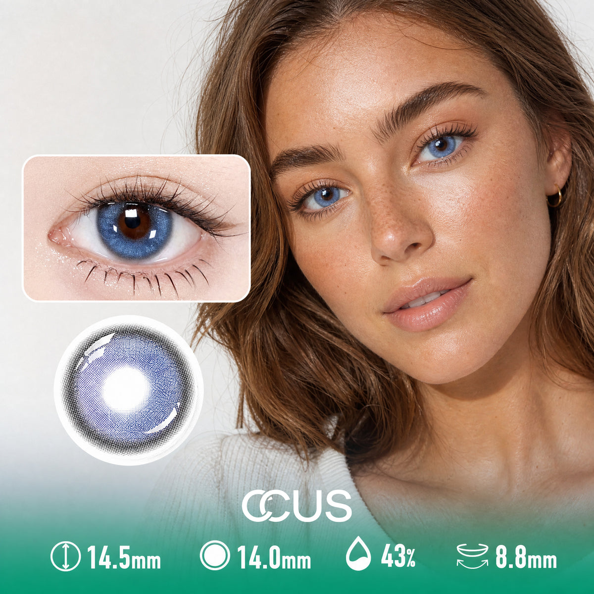 Bare Sky Blue Contact Lenses