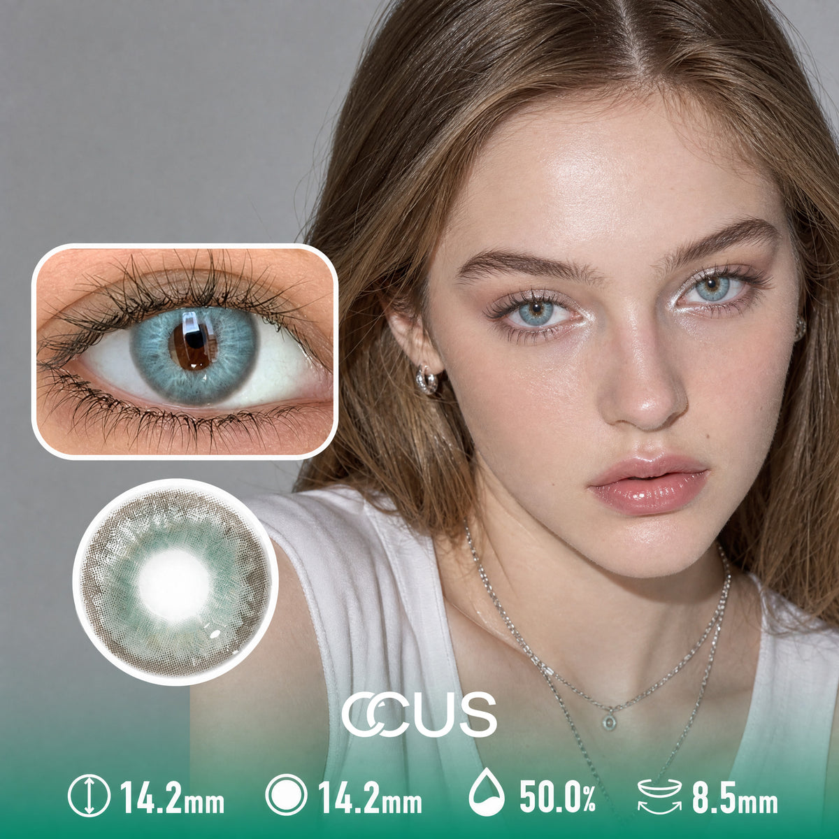 Blue Steel Smoke Grey Contact Lenses