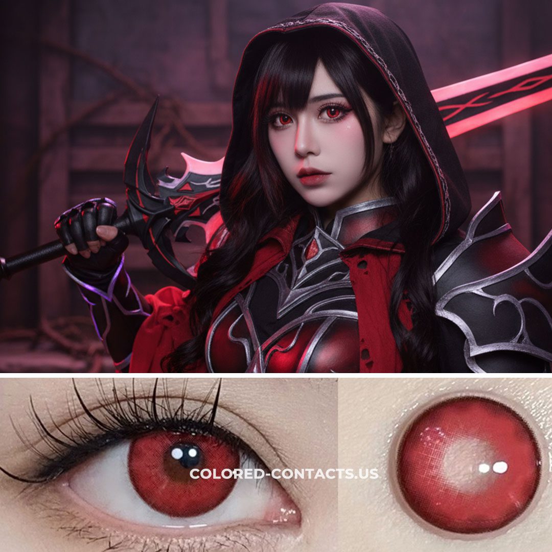 Bluebells Red Colored Contacts