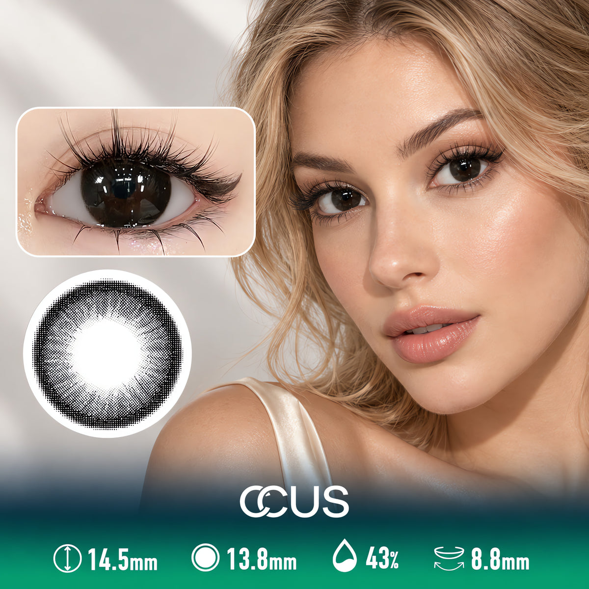 Candlelit Espresso Amber Brown Contact Lenses