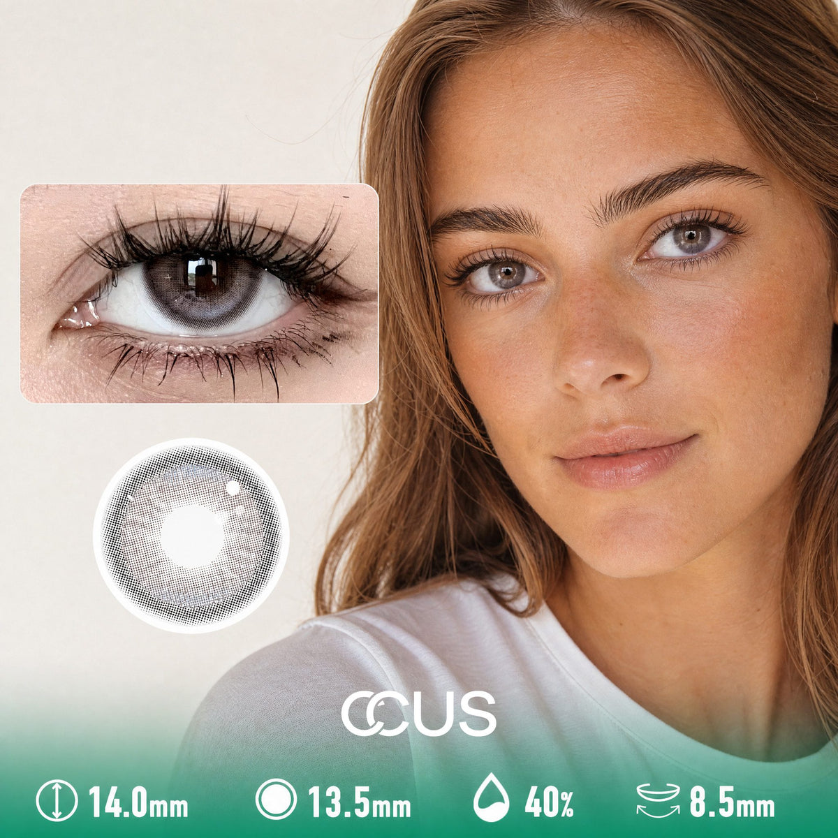 Cedar Amber Brown Contact Lenses