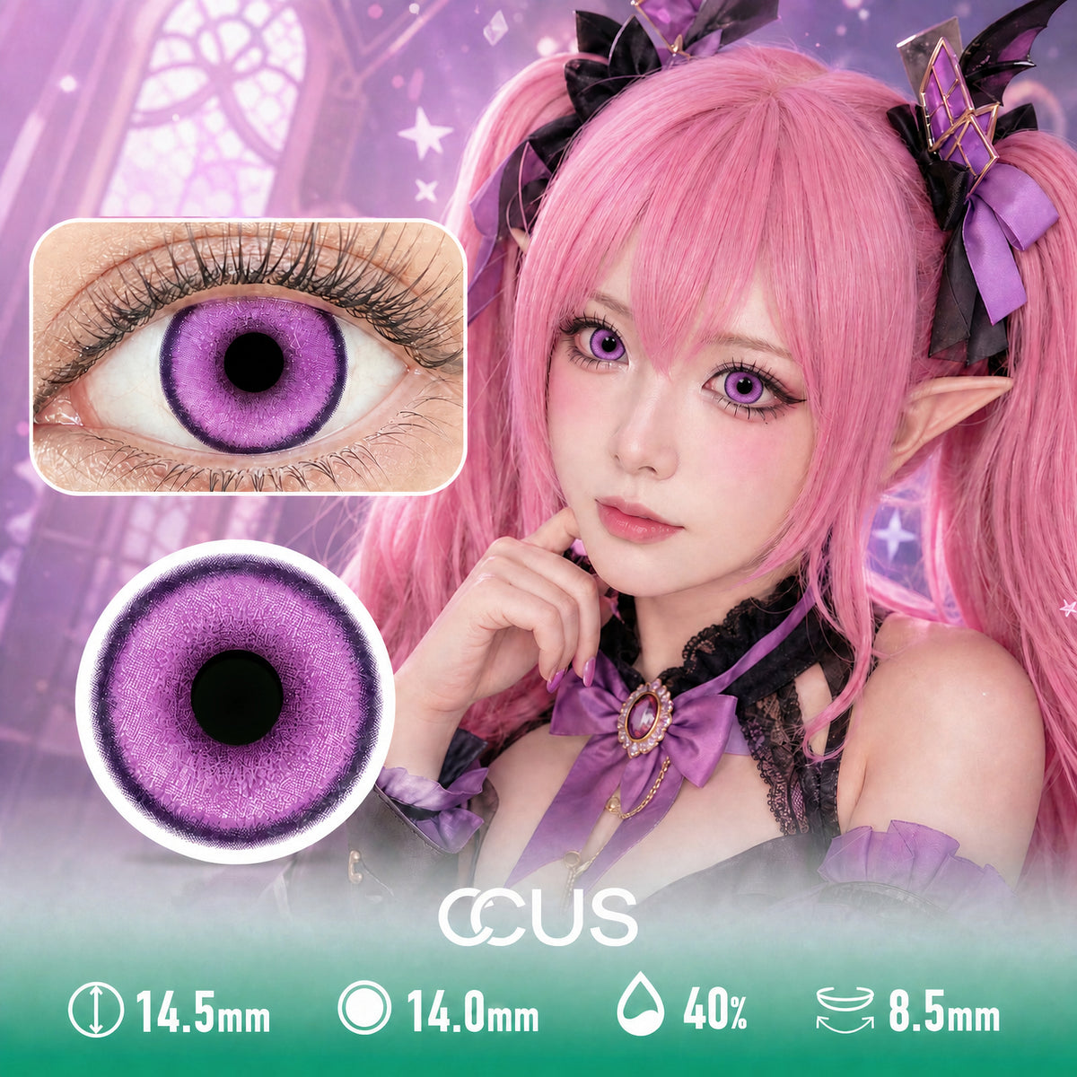 Eidolon Arcane Purple Contact Lenses