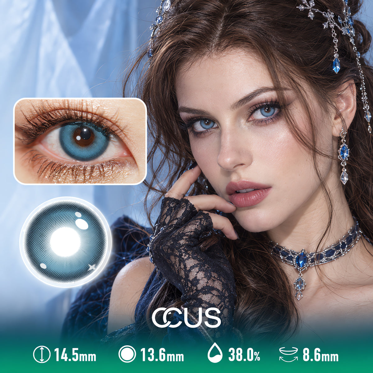 Eidolon Ice Cavern Blue Contact Lenses