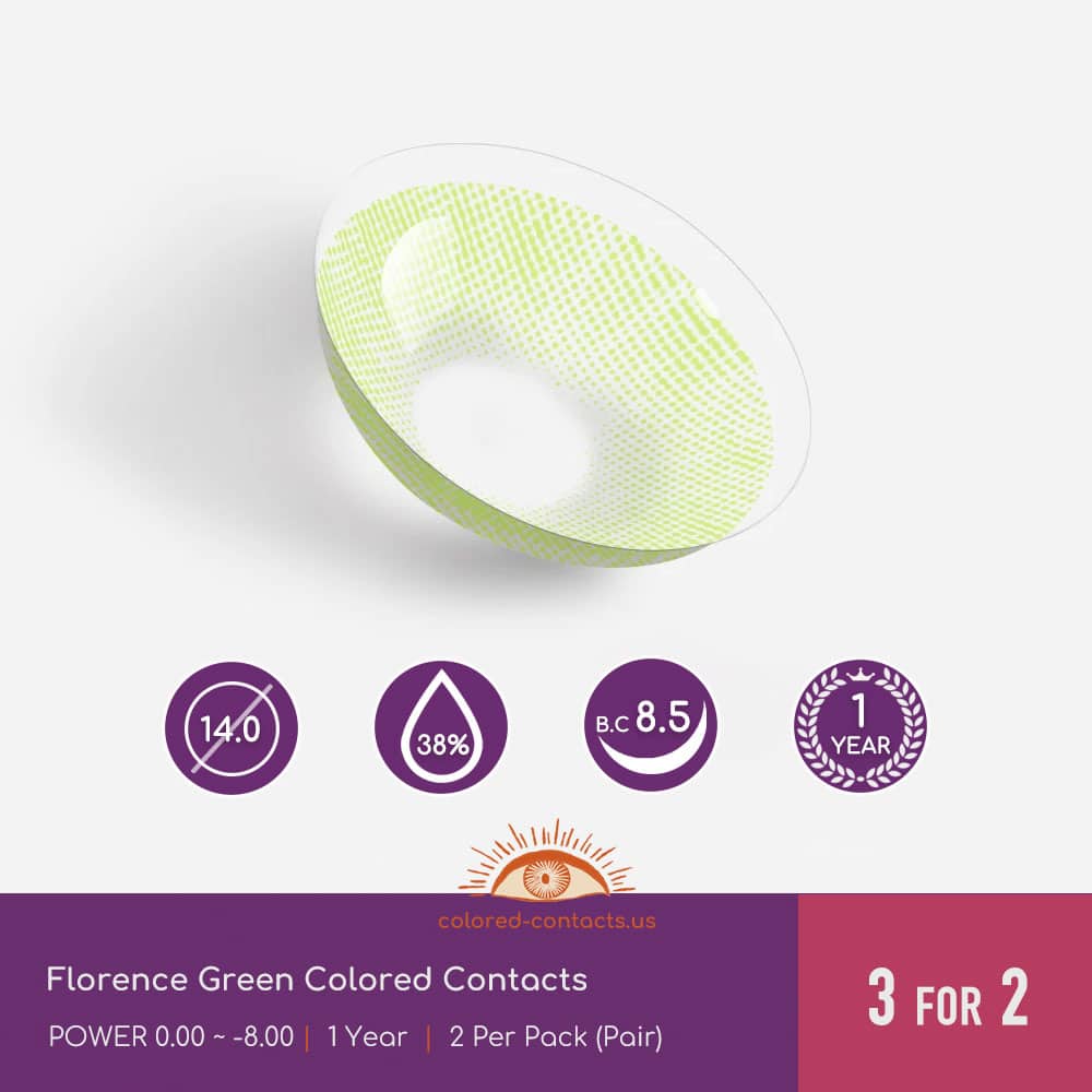 Florence Green Colored Contacts