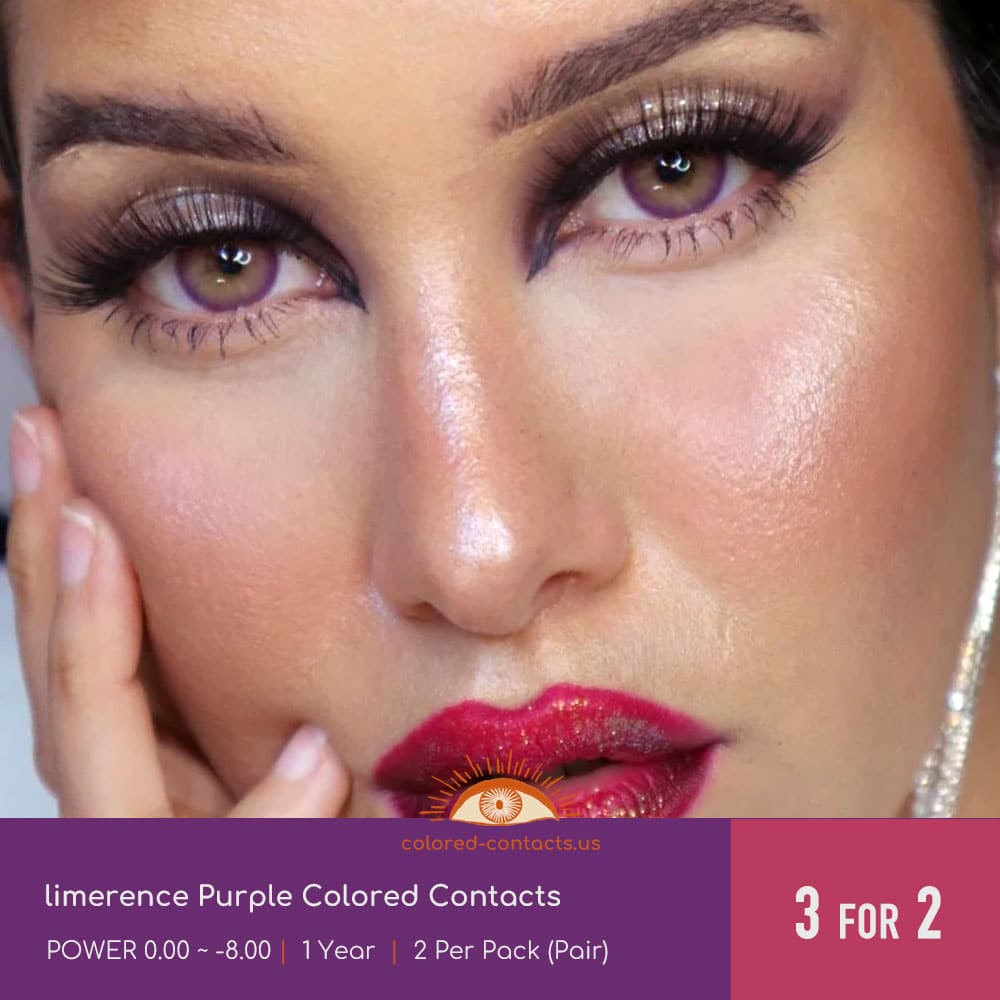 limerence Purple Colored Contacts