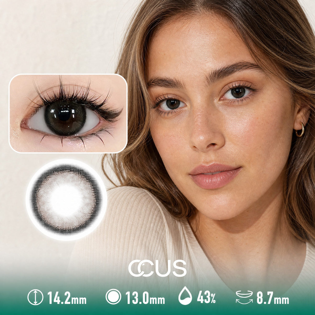 Linen Pearl Brown Contact Lenses
