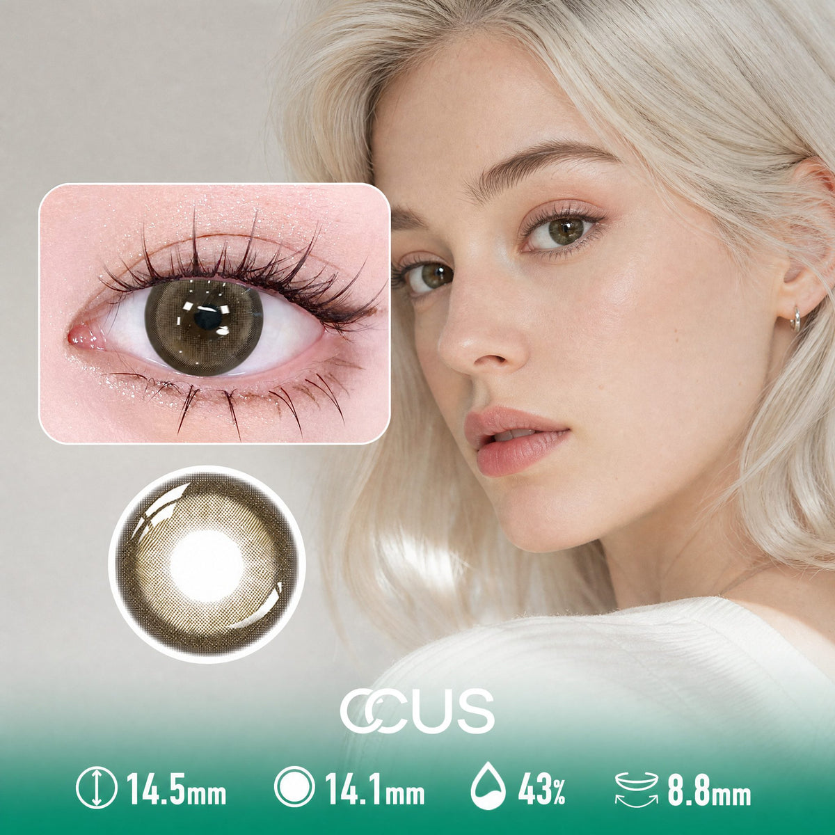 Lotus Velvet Mocha Brown Contact Lenses