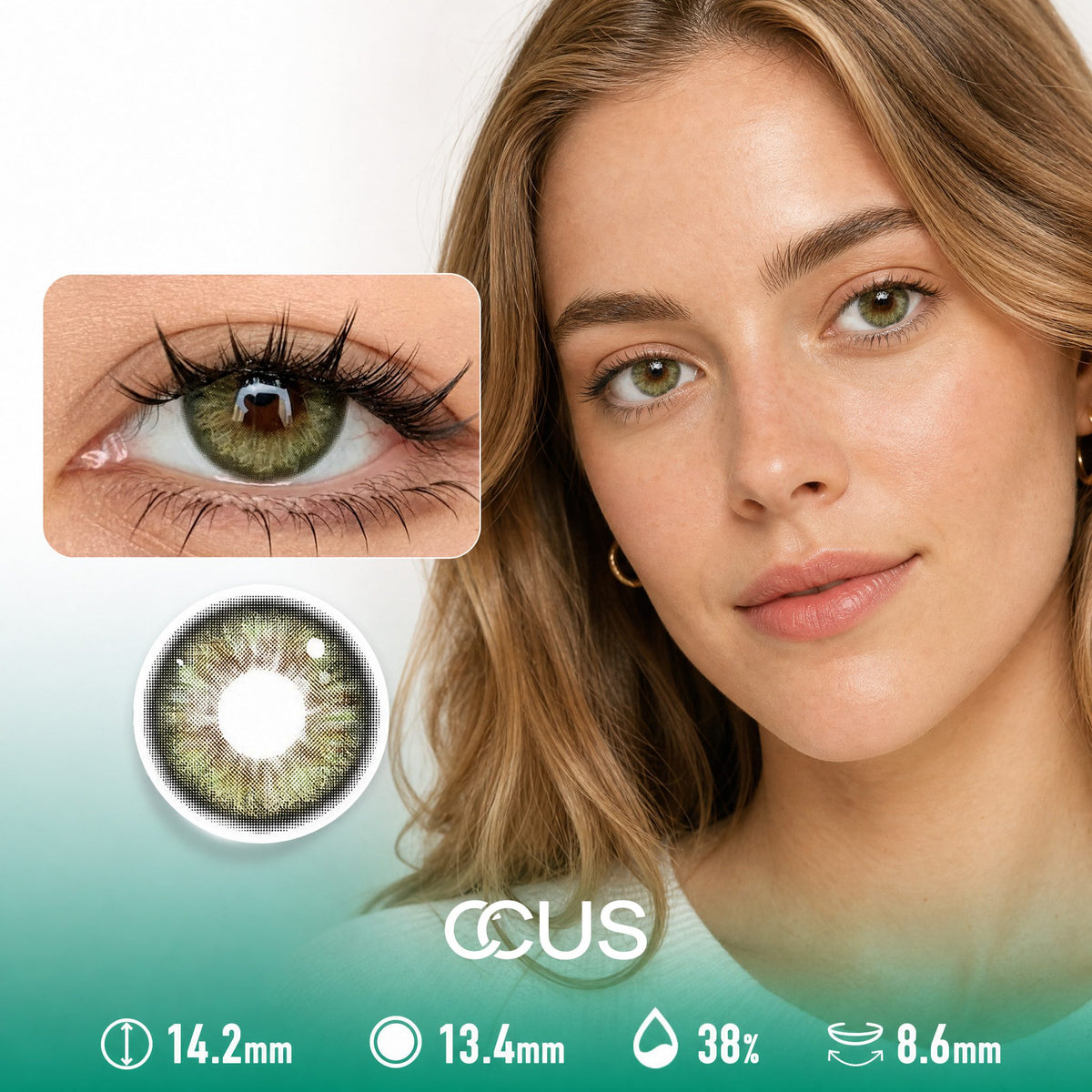 Meadowlight Moss Green Contact Lenses