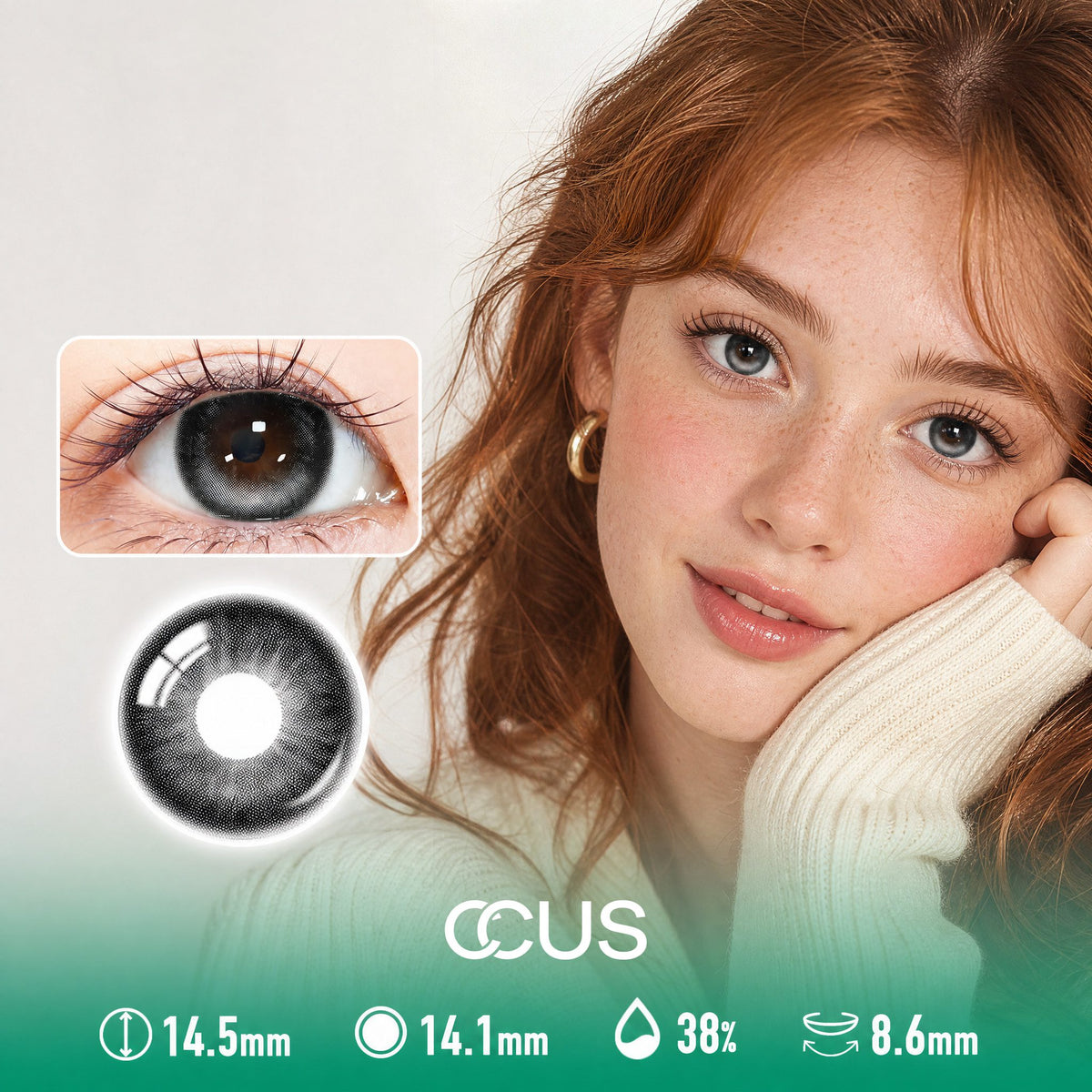 Moon Cloud Midnight Black Contact Lenses