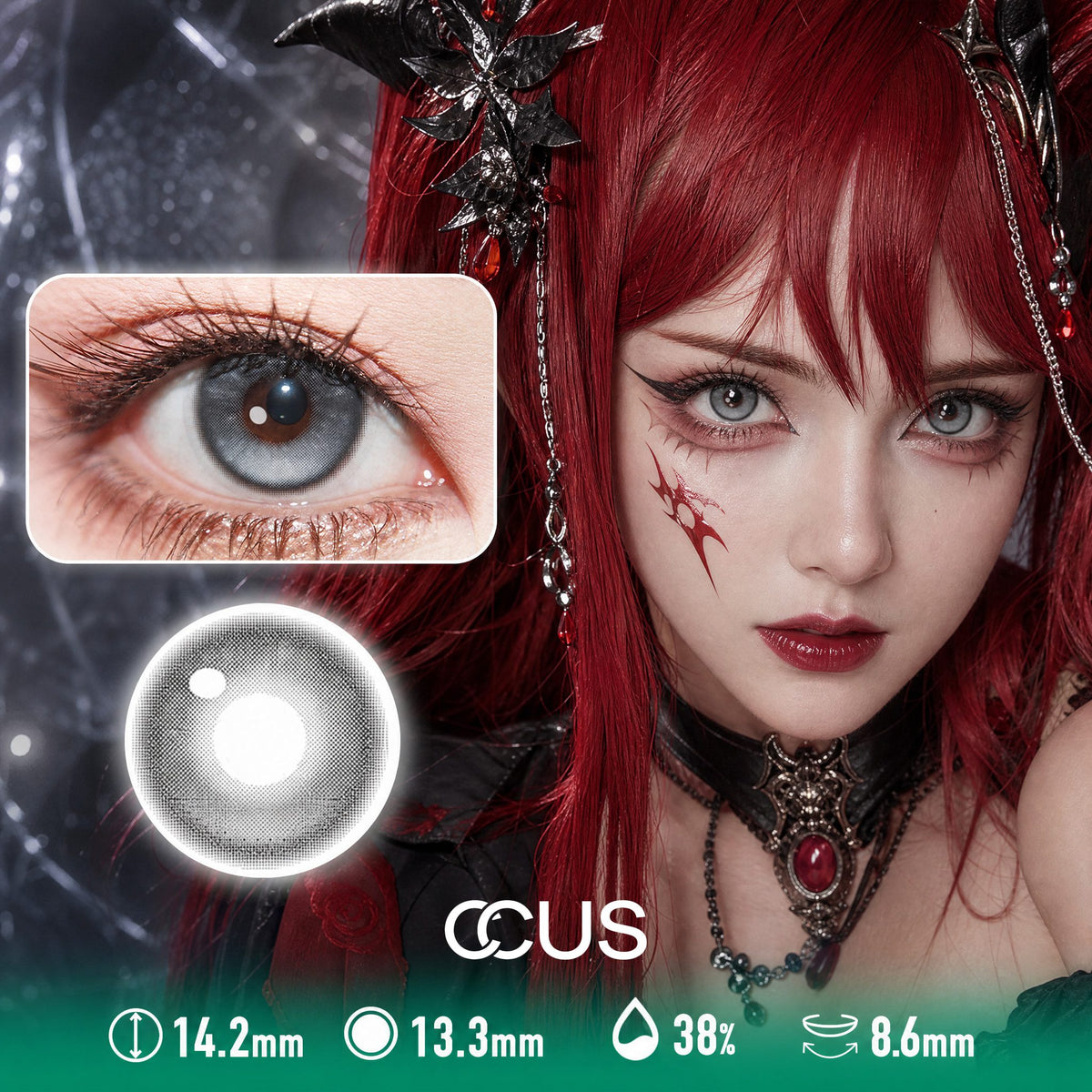 Nebula Silver Contact Lenses